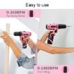 HILDA 12V Cordless Impact Drill Electrical Screwdriver US Plug - 6