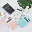 Candy Colored 8-digit Multifunctional Mini Solar Calculator - Pure White - 6