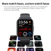QS16Pro 1.83" Waterproof Sports Smart Watch - Heart Rate/BP Monitor, Blue - 5