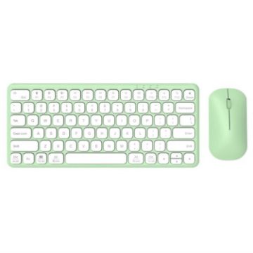 B087 2.4G Wireless Bluetooth Keyboard Mouse Set - Green Style - 1