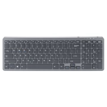 B035 Wireless Silent Keyboard, Scissor Foot, Double-mold Gray - 1