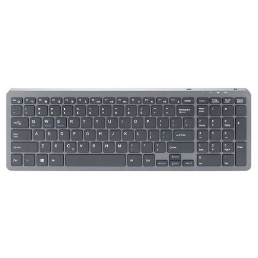 B035 Wireless Silent Keyboard, Scissor Foot, Double-mold Gray - 1