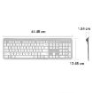 B035 Wireless Silent Keyboard, Scissor Foot, Double-mold Gray - 2