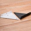 Invisible Triangle Load Bearing Wall Shelf Bracket 230x170mm White - 2
