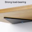 Invisible Triangle Load Bearing Wall Shelf Bracket 230x170mm White - 4