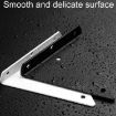Invisible Triangle Load Bearing Wall Shelf Bracket 230x170mm White - 5