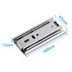 10cm Thickened Mute Drawer Track Rail - 4 Inch Three Sections Slide - 2