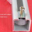 Shower Sliding Glass Door Limiter & Track Stopper Accessories - 6