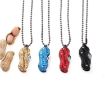 Stainless Steel Peanut Shape Folding Necklace Knife (Random Color) - 5