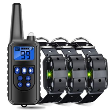 800m Remote Control Dog Trainer: Smart Anti-Disturbance Collar 3-Pack - 1