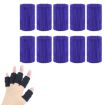 10pcs Basketball Finger Sleeves Joint Stretch Knit Protectors, Blue - 1