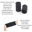 10pcs Basketball Finger Sleeves Joint Stretch Knit Protectors, Blue - 5