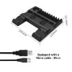 PS4/PS4 Pro/Slim Dual-Seat Charging & Cooling Base Bracket (Black) - 3