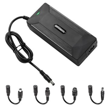 42V 2A Electric Bike Scooter Charger with US Plug & 4 Adapters - 1