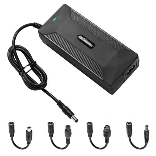 42V 2A Electric Bike Scooter Charger with US Plug & 4 Adapters - 1