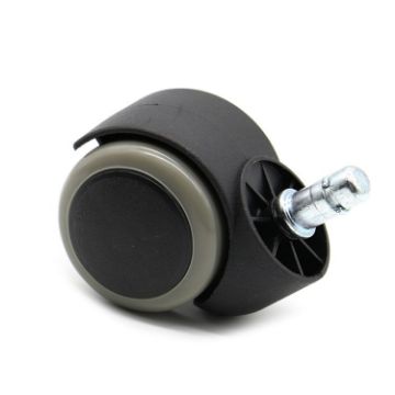 2" Gray Plunger Swivel Casters 11x22mm Chair Replacement Wheels - 1