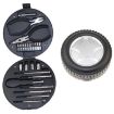 24 In 1 Tire Shaped Home Hardware Tool Set (Black) - 1