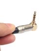 0.3m 3.5mm TRS to XLR 3Pin Audio Cable, 90 Degree (Black) - 4