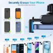 360 Rotating Car Rearview Mirror Phone Holder - Black - 4