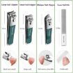 4pcs Stainless Steel Nail Knife Set with Rotating Bag - Matcha Green - 2