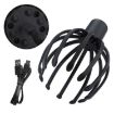 Multi-Claw Vibrating Electrical Scalp Massager Hair Scratcher - Black - 3