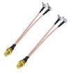 RP-SMA Female to 2 TS9 R WiFi Antenna Extension Adapter Cable 30cm - 2