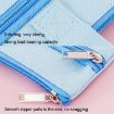 Little Rabbit Pink Canvas Zipper A4 File Bag for Students - 3