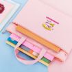 A4 Zipper Canvas File Bags - Little Rabbit Style Handbag (Tianlan) - 6