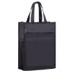BeiDuoMei A4 Waterproof File Bag with Cup Holder - 3 Layers, Black - 1
