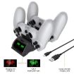 PS4 Slim/Pro Controller Dual Docking Charger with Display Lights - 4