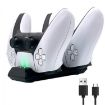 PS5 Controller Dual Port Quick Dock Charger (White) - 2