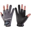 Waterproof Gray Fingerless Fishing Gloves - Non-Slip, Wear-Resistant - 1
