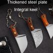 Mini Knife Keychain Accessory with Holster, Kitchen Knife Pattern - 3