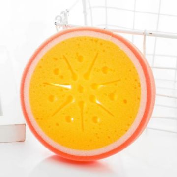Orange Fruit Model Thickened Sponge Dishcloth Rag Towel - 1