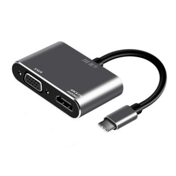JINGHUA Z321 Type-C HUB: HDMI+VGA Multifunctional Docking Station - 1