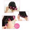 6pcs Sleeping Soft Sponge Hair Curlers No Heat Rollers (Rose Red) - 5