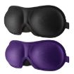 3D Adjustable Silicone Anti-slip Sleep Eye Mask - Purple - 2