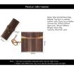 Retro Leather Pen Curtain Pencil Case with Key (Crazy Horse Brown) - 6