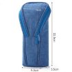 Portable Green Upright Pencil Case - Large Capacity Stationery Bag - 3