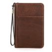 CONTACTS FAMILY CF5009 Leather Travel Cigar Box with Strap (Brown) - 1