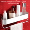 Matte 40cm No-Punch Bathroom Toilet Shelf Storage Rack - 3