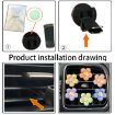 Yellow Candy-colored Five-petal Flower Car Vent Aromatherapy Clip - 5