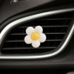 White Candy-colored Flower Car Vent Aromatherapy Clip - 1