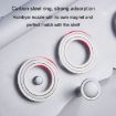Silver Wall Mounted Hair Dryer Holder with 2 Loops, Aluminum Shelf - 4