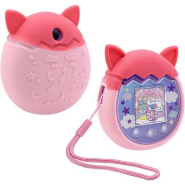 Tamagotchi Pix Pink Protective Silicone Cover - Anti-Slip/Fall - 1