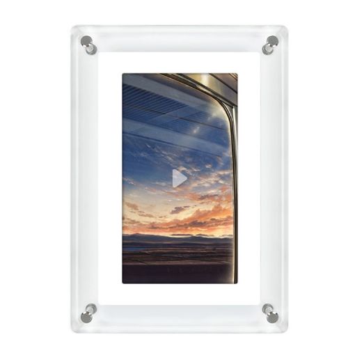 5" HD Digital Photo Frame 1080P Motion Video Display (UK Plug) - 1