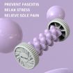 Pink Foot Massage Roller for Home Fitness & Muscle Relaxation - 4