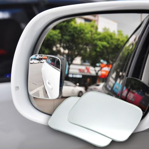 Edgeless Adjustable Square Blind Spot Reversing Mirror 073 - 1