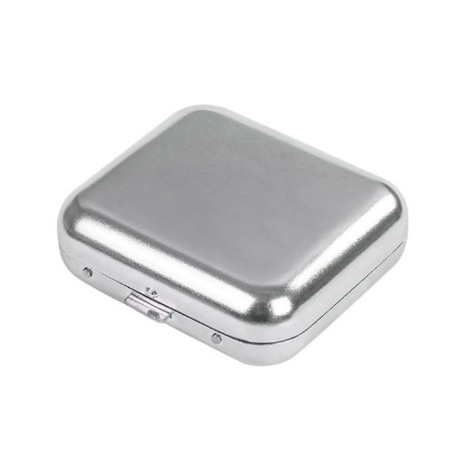 Square Mini Metal Portable Ashtray & Pocket Cigarette Holder - 1