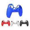 PS5 Gamepad White Silicone Case + 8 Hats, Anti-Skid Cover - 2
